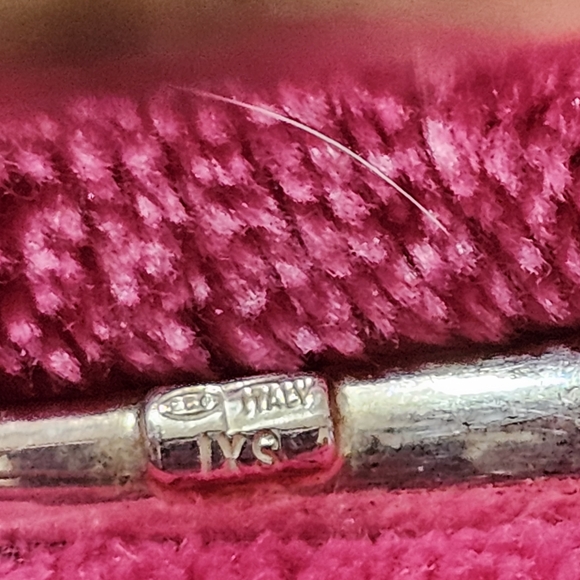 Elegant ** ITALIAN STERLING SILVER** Bangle Bracelet - Picture 5 of 6